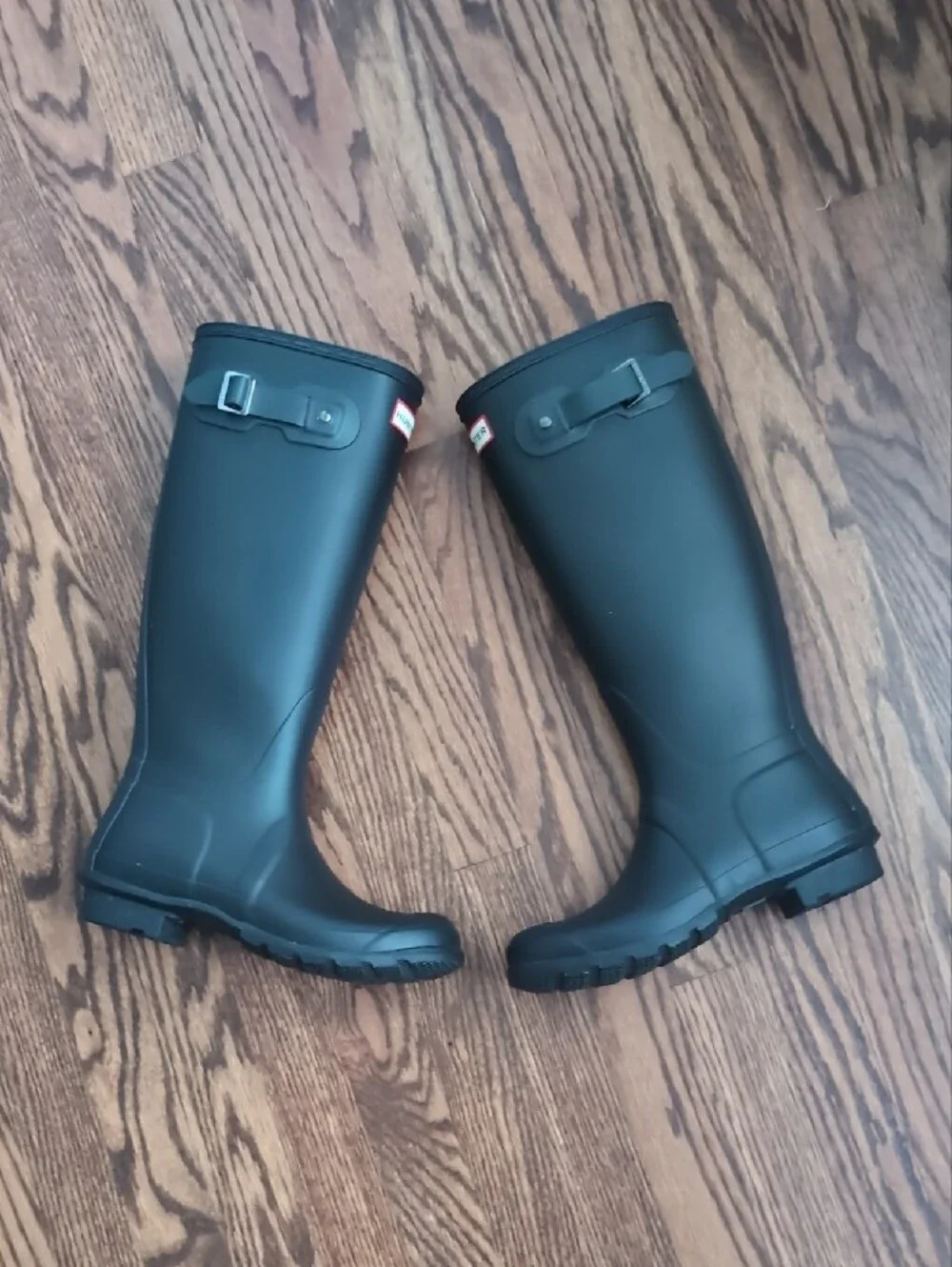Women's Hunter Black Tall Waterproof Rain Boots